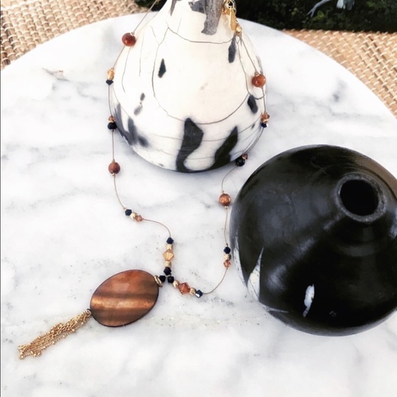 🎉FREE with purchase of 2 items🎉 Beads and tassel necklace - Picture 3 of 6